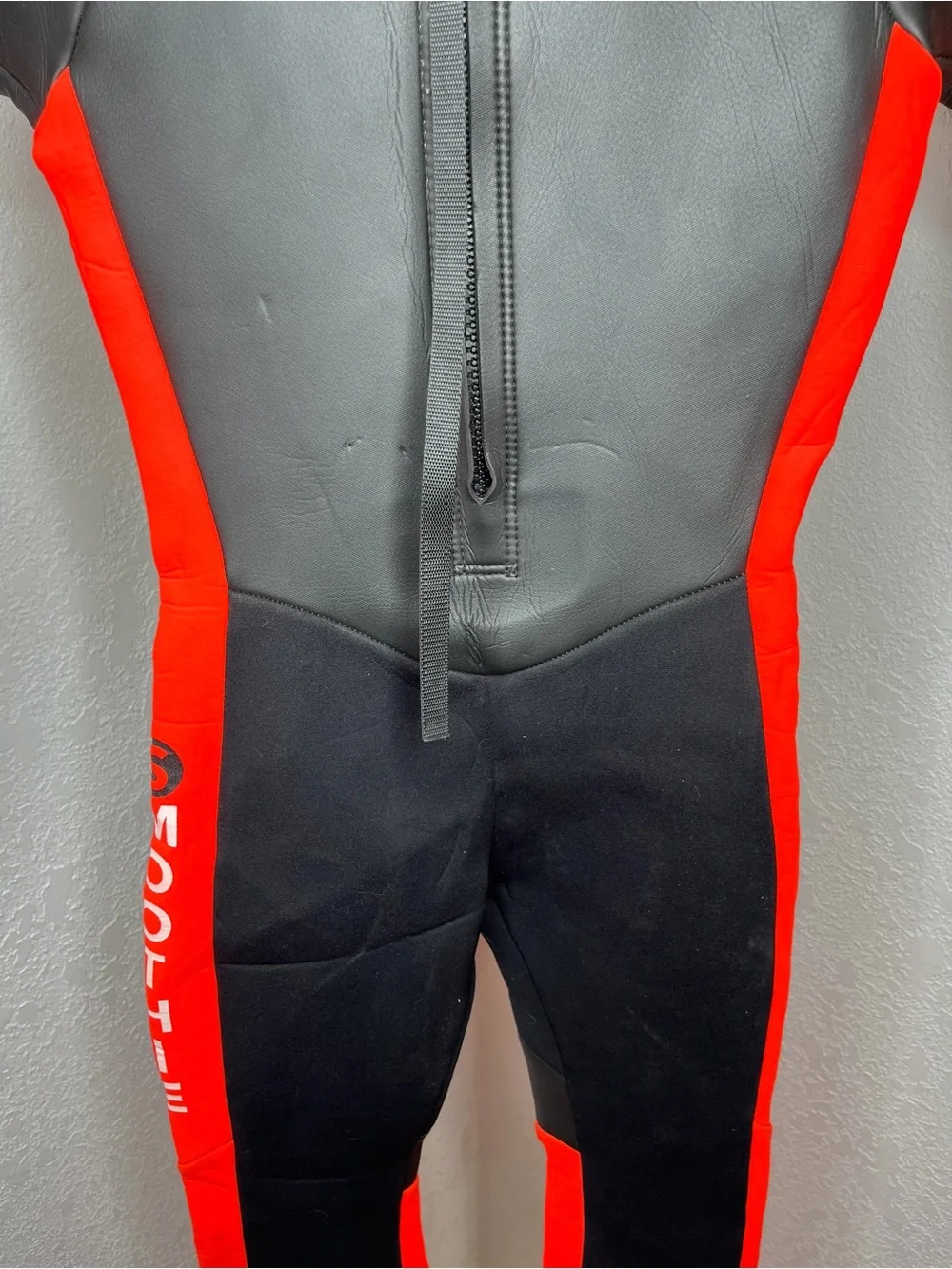 Ski Warm Black Red Full Body Wetsuit Smoothie Surf Beach Size Juniors Large